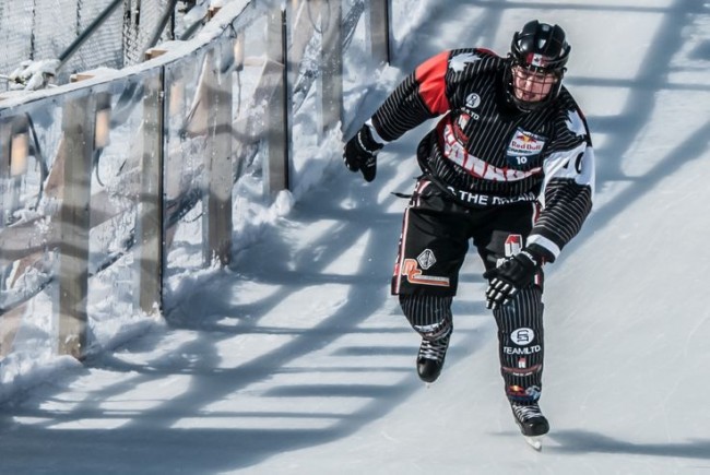 Tommy Mertz Leads Field to Qualify for Crash Ice Downhill World Championship
