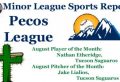 Nathan Etheridge & Jake Lialios Earn August Pecos League Honors