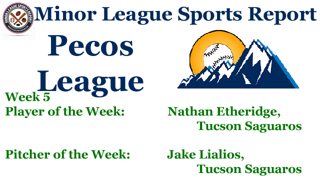 Nathan Etheridge Jake Lialios Earn Week 5 Pecos League Honors