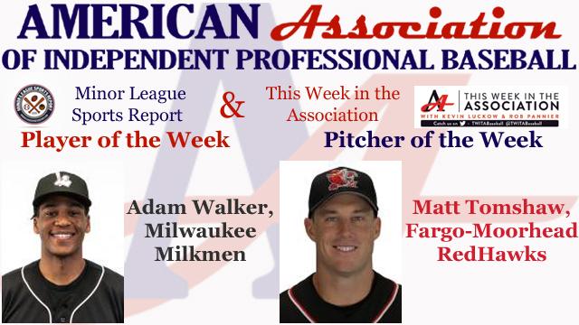 Walker, Tomshaw Awarded Week 8 American Association Honors