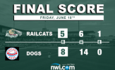 Early Deficit Too Much for RailCats to Overcome, Fall in Chicago