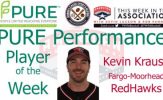 Fargo-Moorhead RedHawks Catcher Kevin Krause Named PURE Performance Player of the Week