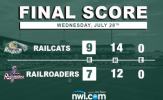 Heidenfelder Gives RailCats Opportunity to Rally in 9-7 Win
