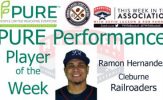 Railroaders IF Ramon Hernandez Named PURE Performance Player of the Week