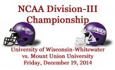 Matt Behrendt leads Wisconsin-Whitewater to NCAA Division-III Title