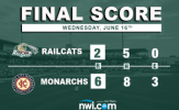 Erwin Solid, But Ex-Mate Too Much for RailCats