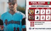 Heyman Walk-Off Single Gives Wild Things Lead in Frontier League Championship